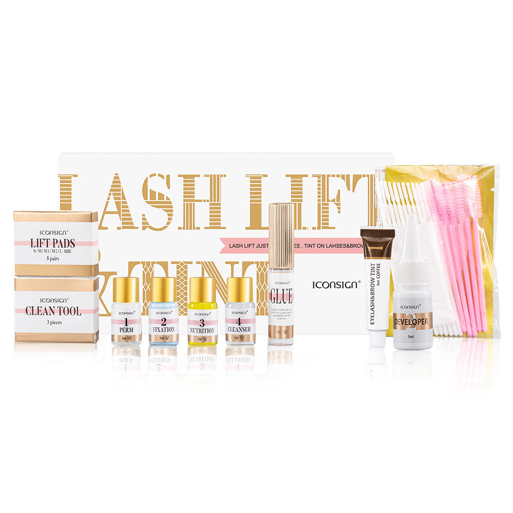 ICONSIGN Lash Lift Eyelash Eyebrow Dye Tint Kit Lashes Perm Set Brow Lamination Makeup Tools ICONSIGN Lash Lift Eyelash Eyebrow Dye Tint Kit Lashes Perm Set Brow Lamination Makeup Tools